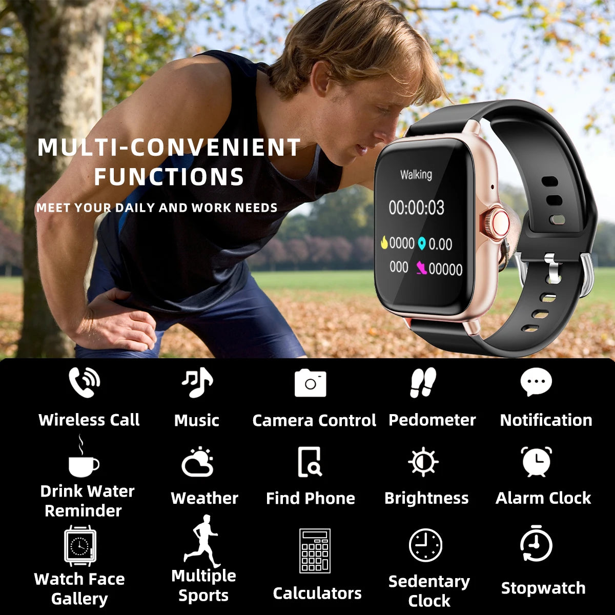 Reloj Inteligente Multifuncional con Monitor de Salud