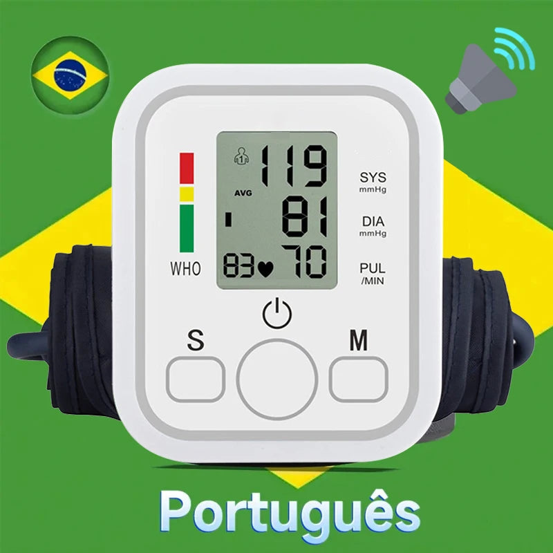 Tensiómetro Digital de Brazo con Monitor de Ritmo Cardíaco