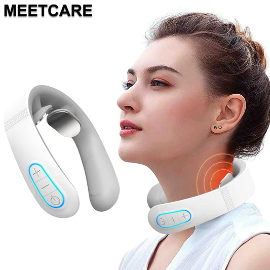 Masajeador Cervical Eléctrico EMS con Alivio de Dolor